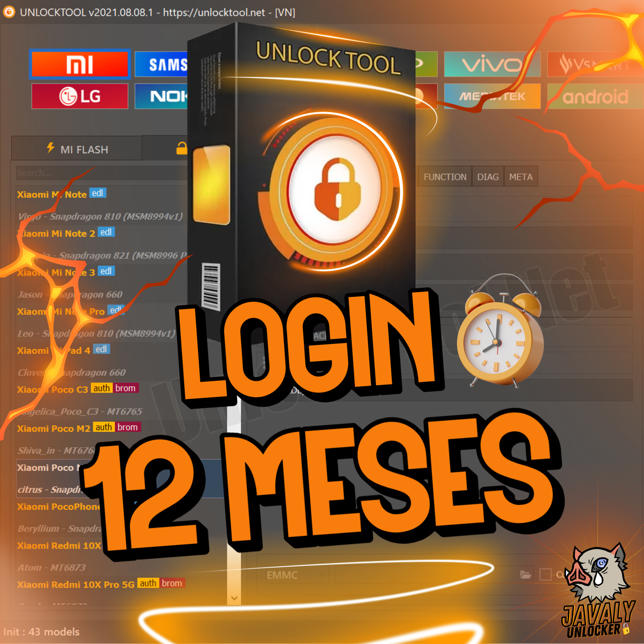 Unlock Tool 12 Meses Login