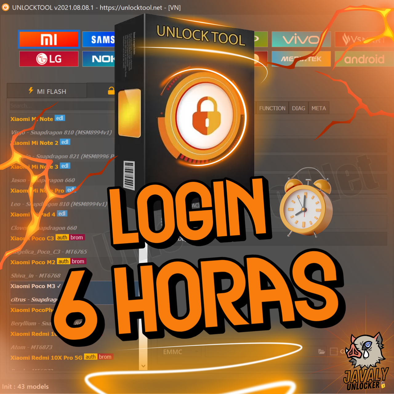 Unlock Tool 6 Horas Login
