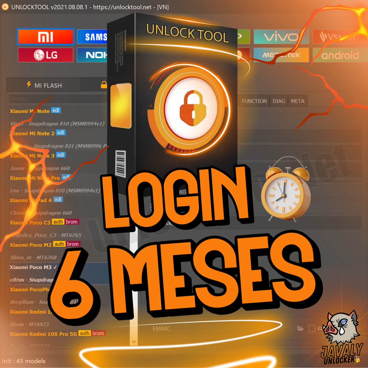 Unlock Tool 6 Meses Login